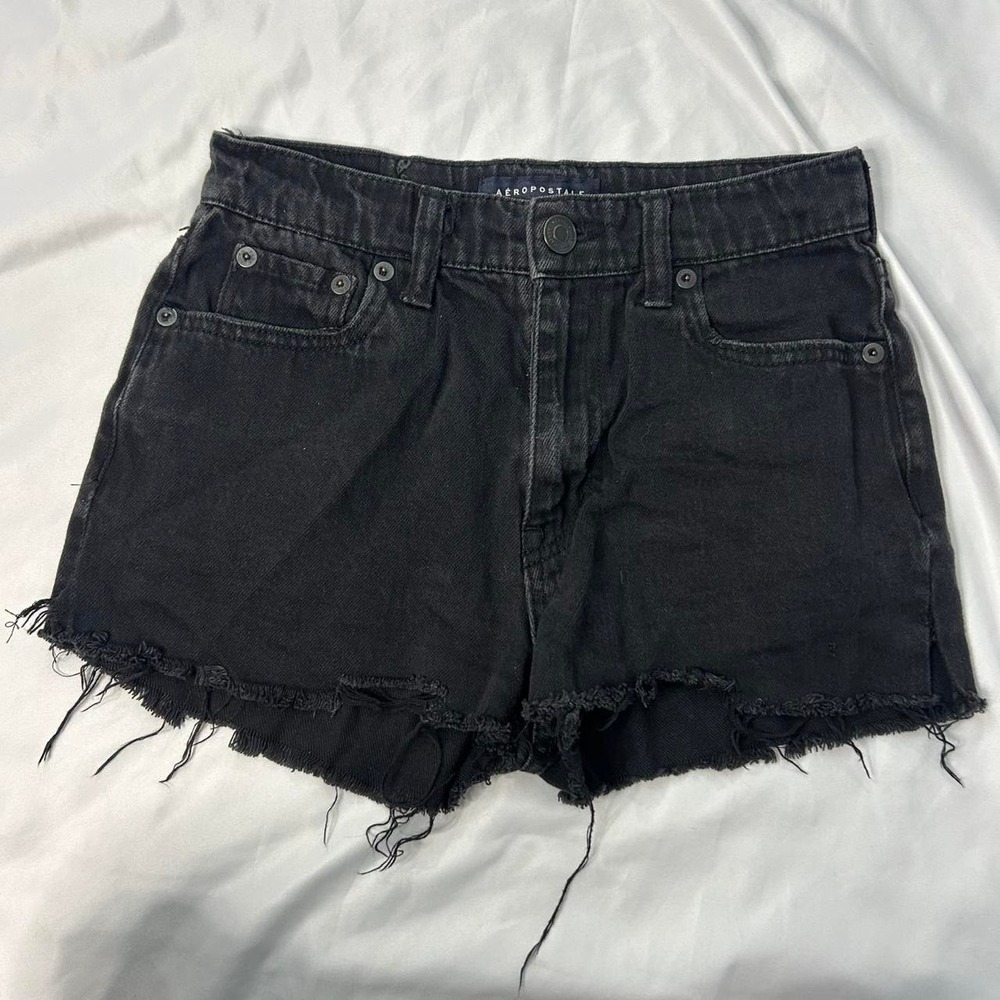 Aeropostale High Rise Mom Jean Shorts